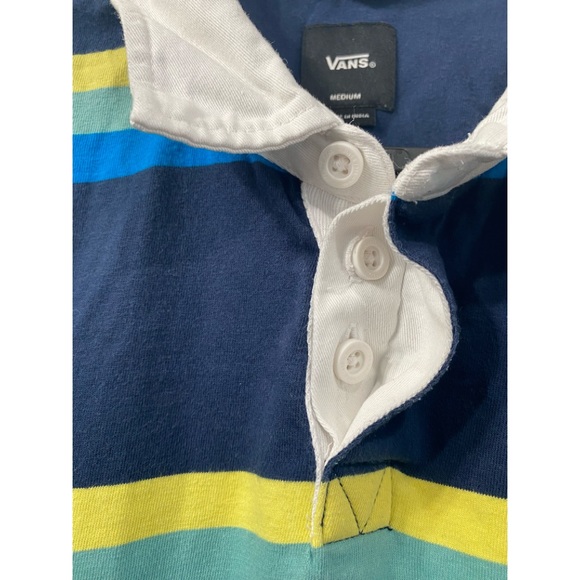 Vans Polo Shirt Short sleeve stripes size M - Picture 8 of 8